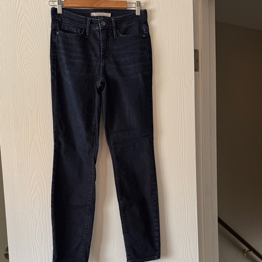 Athleta High Rise Skinny Blue Jeans Size 2 Excellent Condition